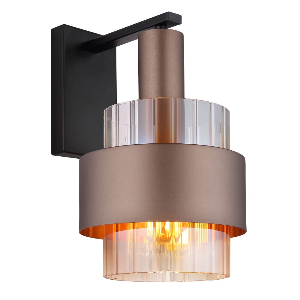 Globo Milley Wandlamp Zwart, 1-licht main product photo