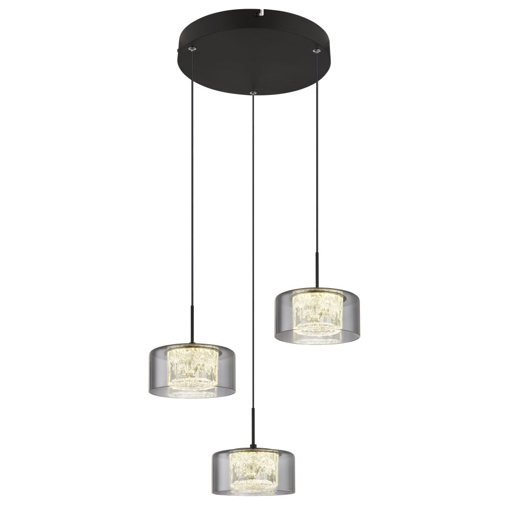 Globo Fogsy Hanglamp LED Zwart, 1-licht main product photo