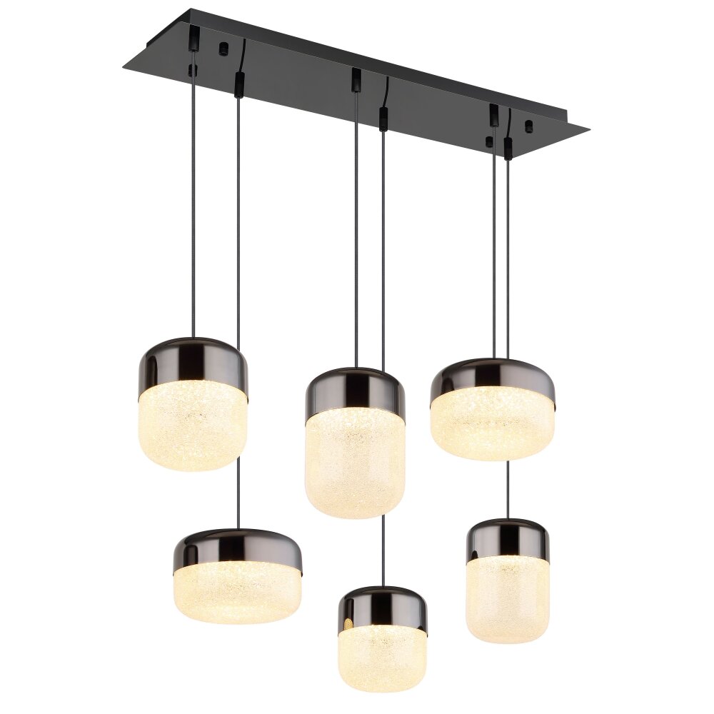 Globo Cristallica Hanglamp LED Antraciet, 1-licht main product photo