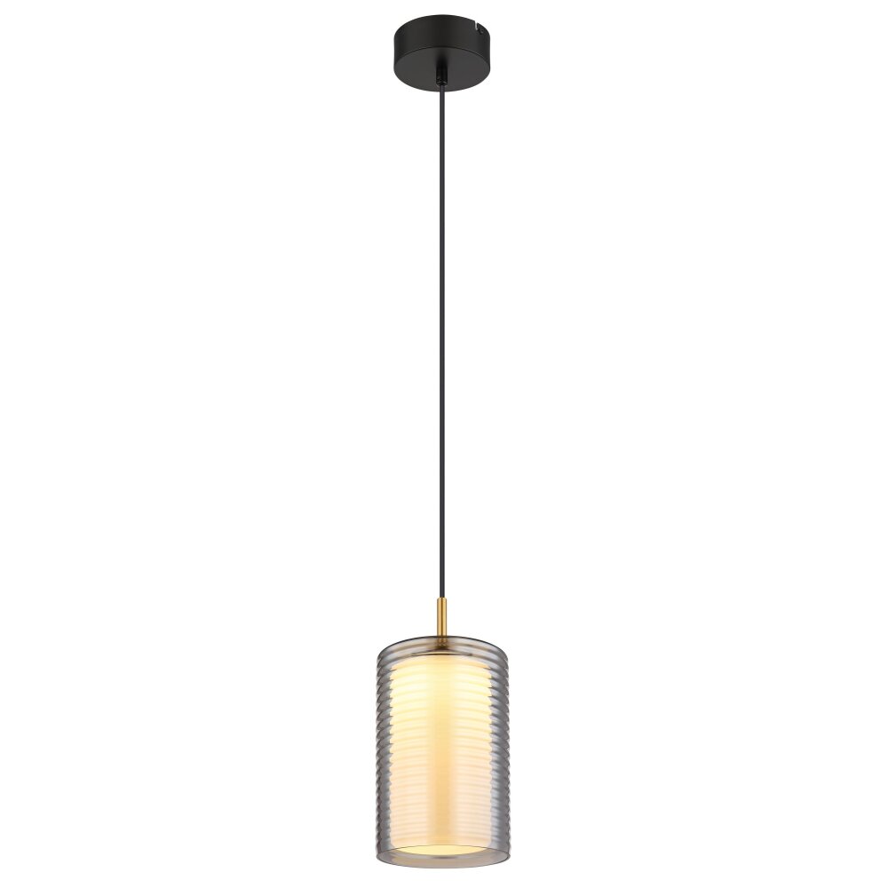 Globo Lampigna Hanglamp LED Messing, Zwart, 1-licht main product photo