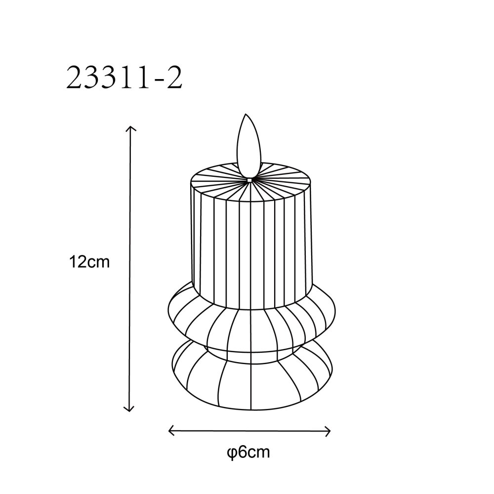 Globo Wynter Tafellamp LED Grijs, 1-licht