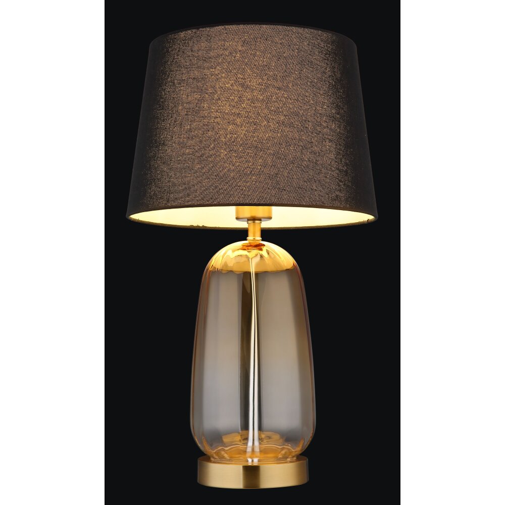 Globo Classy Tafellamp Amber, Messing, 1-licht