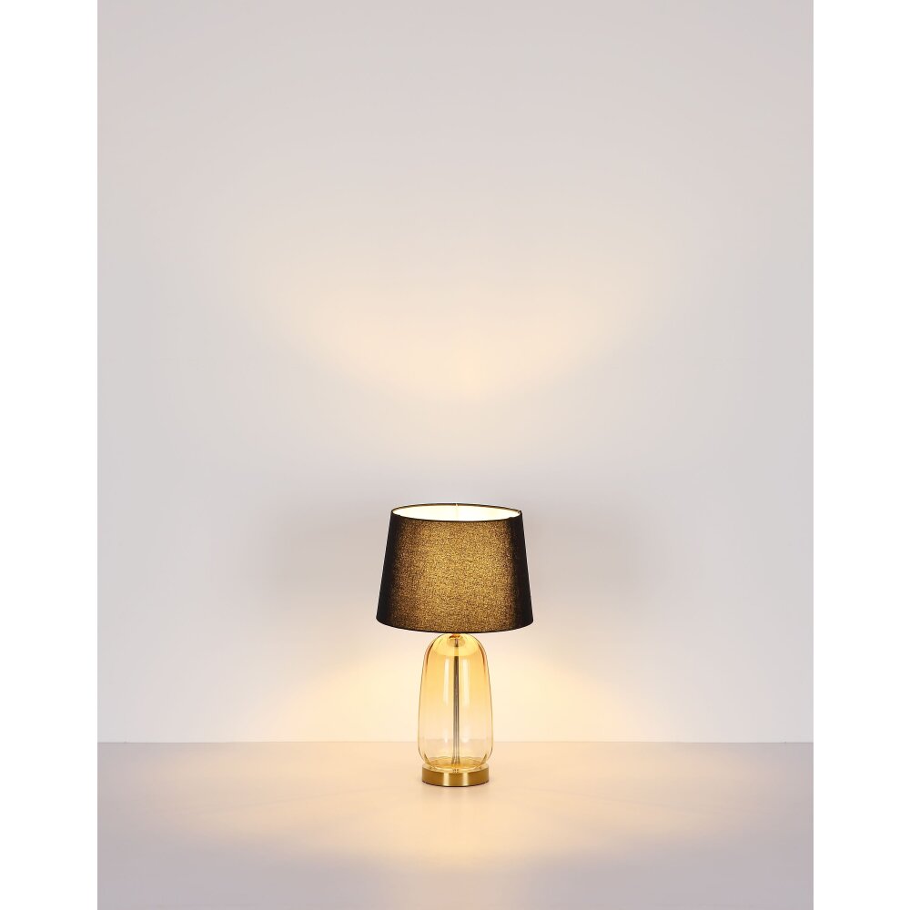 Globo Classy Tafellamp Amber, Messing, 1-licht