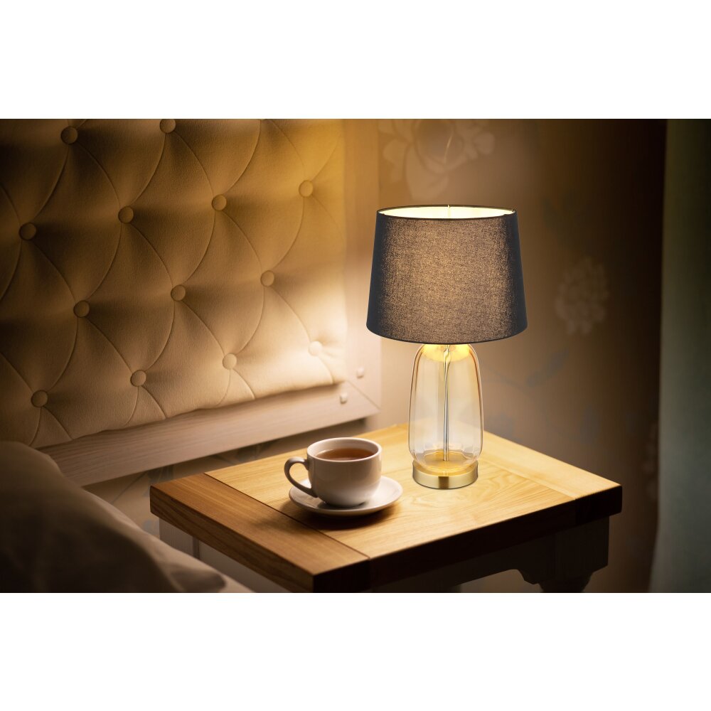 Globo Classy Tafellamp Amber, Messing, 1-licht
