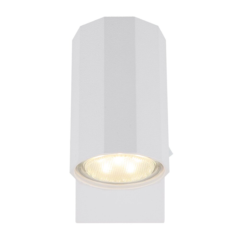 Globo James Plafondlamp, Plafondspot, Wandlamp, Muurspot Wit, 1-licht
