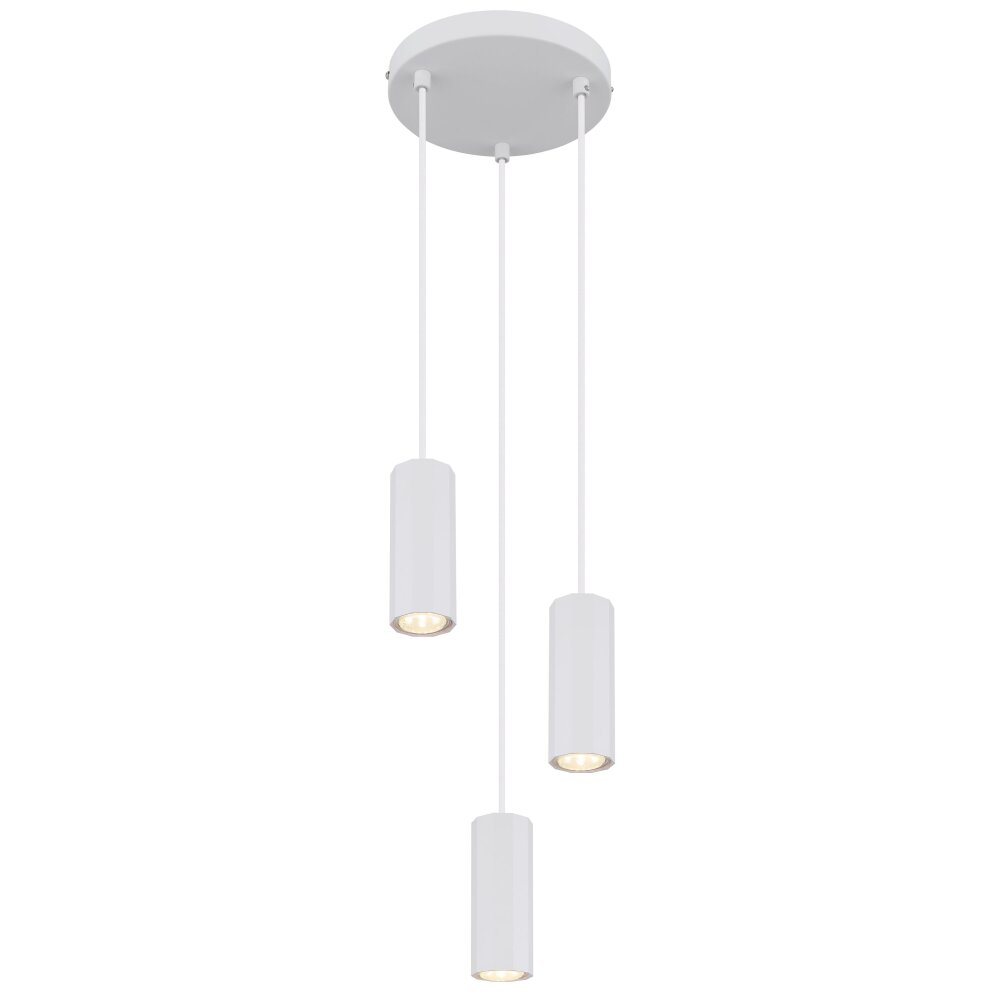 Globo James Hanglamp Wit, 3-lichts main product photo