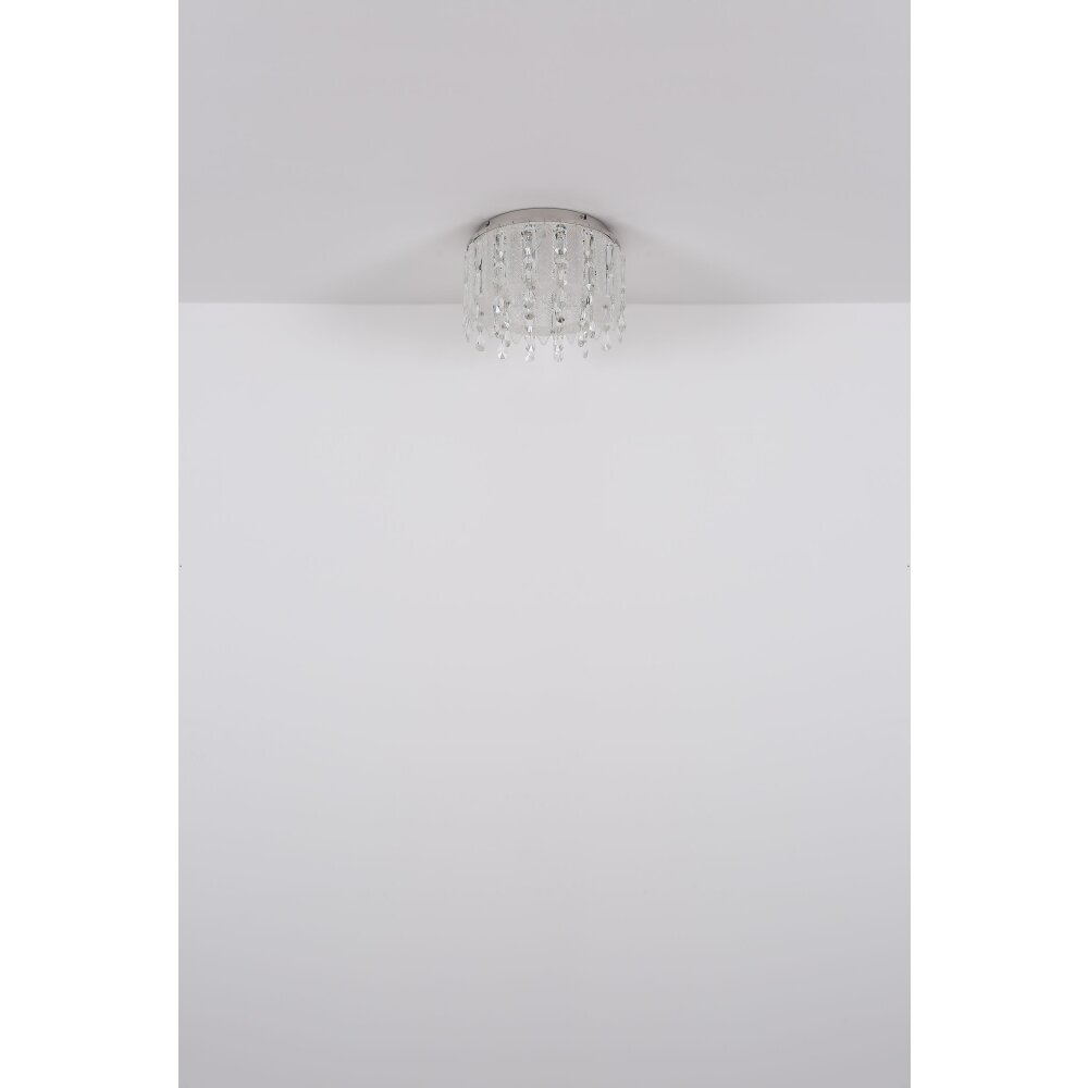 Globo Klunka Plafondlamp LED Chroom, 1-licht, Afstandsbediening