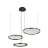 Globo Briggs Hanglamp LED Zwart, 1-licht, Afstandsbediening