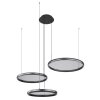 Globo Briggs Hanglamp LED Zwart, 1-licht, Afstandsbediening