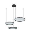 Globo Briggs Hanglamp LED Zwart, 1-licht, Afstandsbediening