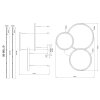 Globo Briggs Hanglamp LED Zwart, 1-licht, Afstandsbediening