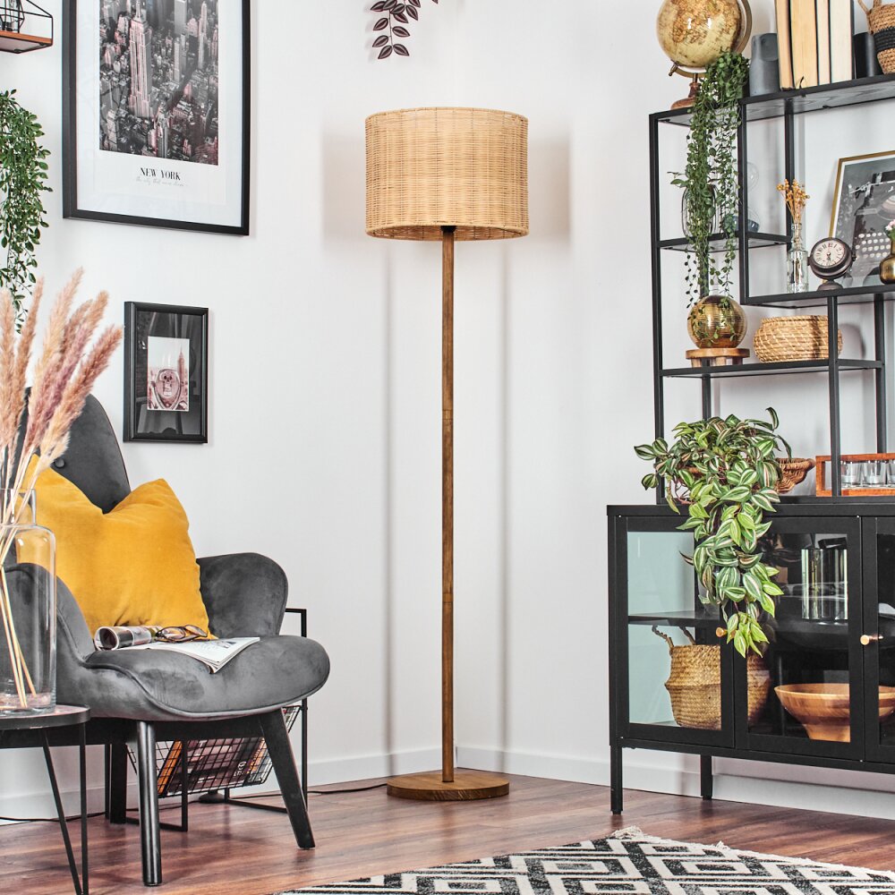 Cavaca Staande lamp Natuurlijke kleuren, Zwart, 1-licht