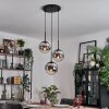 Gastor Hanglamp, Kogellampje Chroom, Rookkleurig, 3-lichts