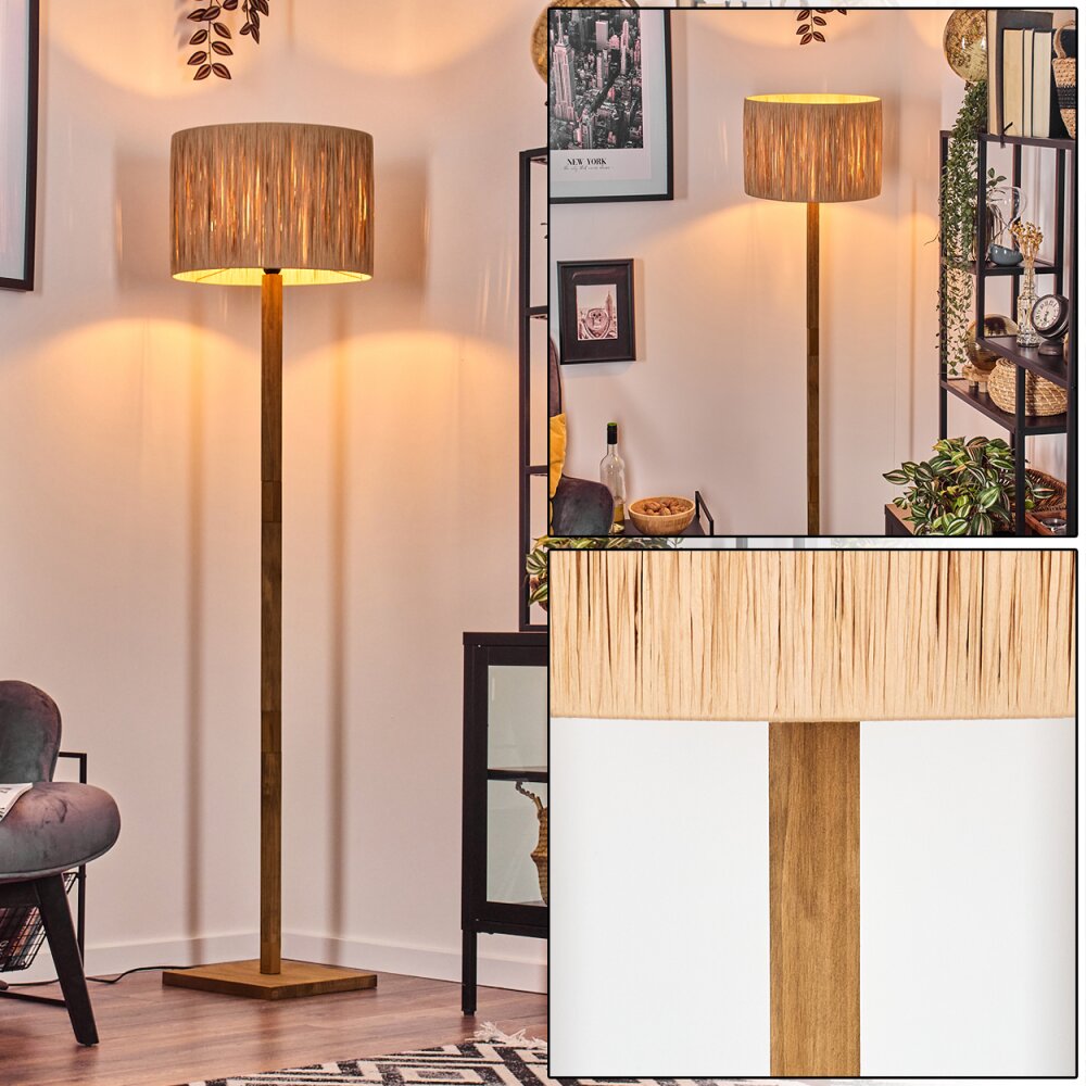 Granja Staande lamp Natuurlijke kleuren, Zwart, 1-licht main product photo