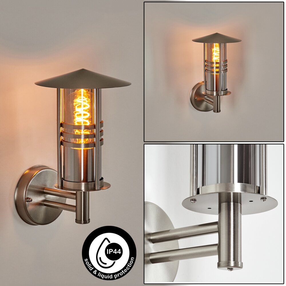 Forli Wandlamp voor buiten Zilver, 1-licht main product photo