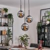 Gastor Hanglamp, Kogellampje Chroom, Rookkleurig, 3-lichts