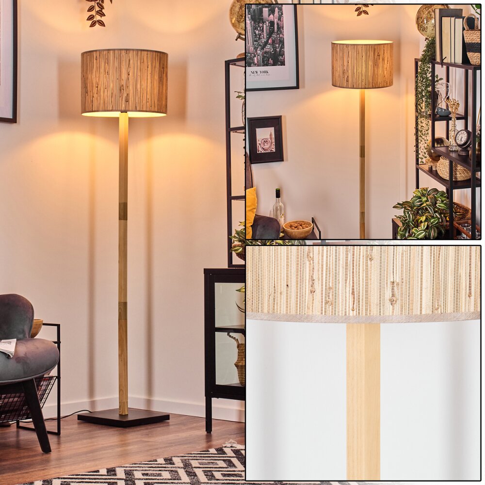 Bongal Staande lamp Natuurlijke kleuren, Zwart, 1-licht main product photo