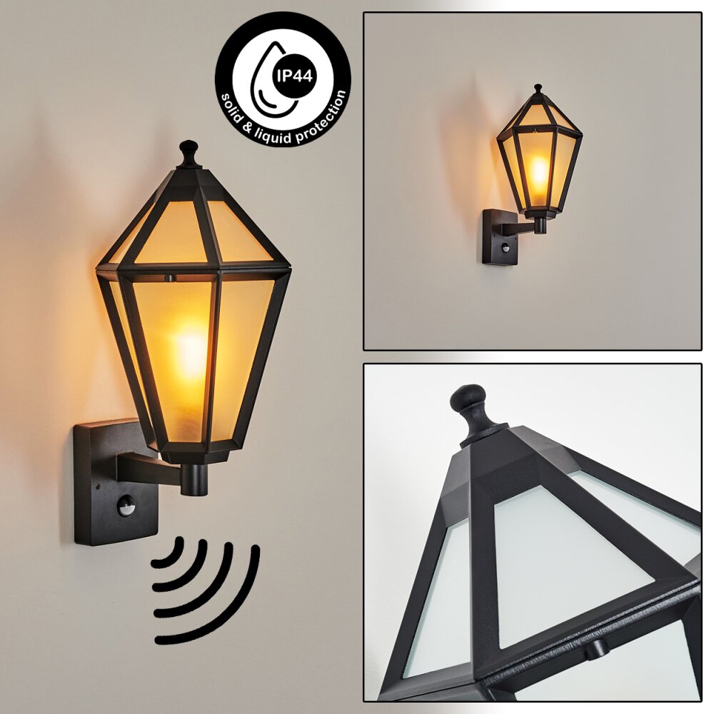 Falfosa Wandlamp voor buiten Zwart, 1-licht, Bewegingsmelder main product photo