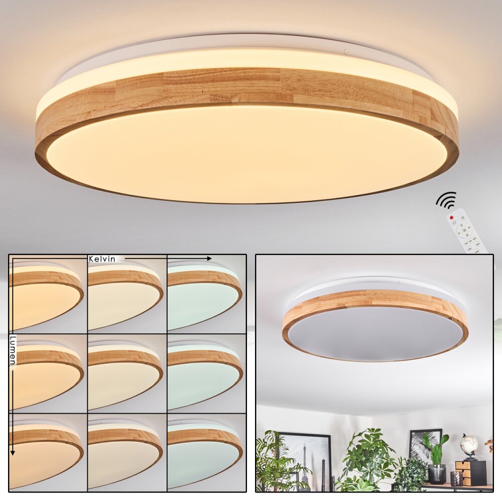 Sofo Plafondlamp, Paneel LED Wit, 1-licht, Afstandsbediening main product photo
