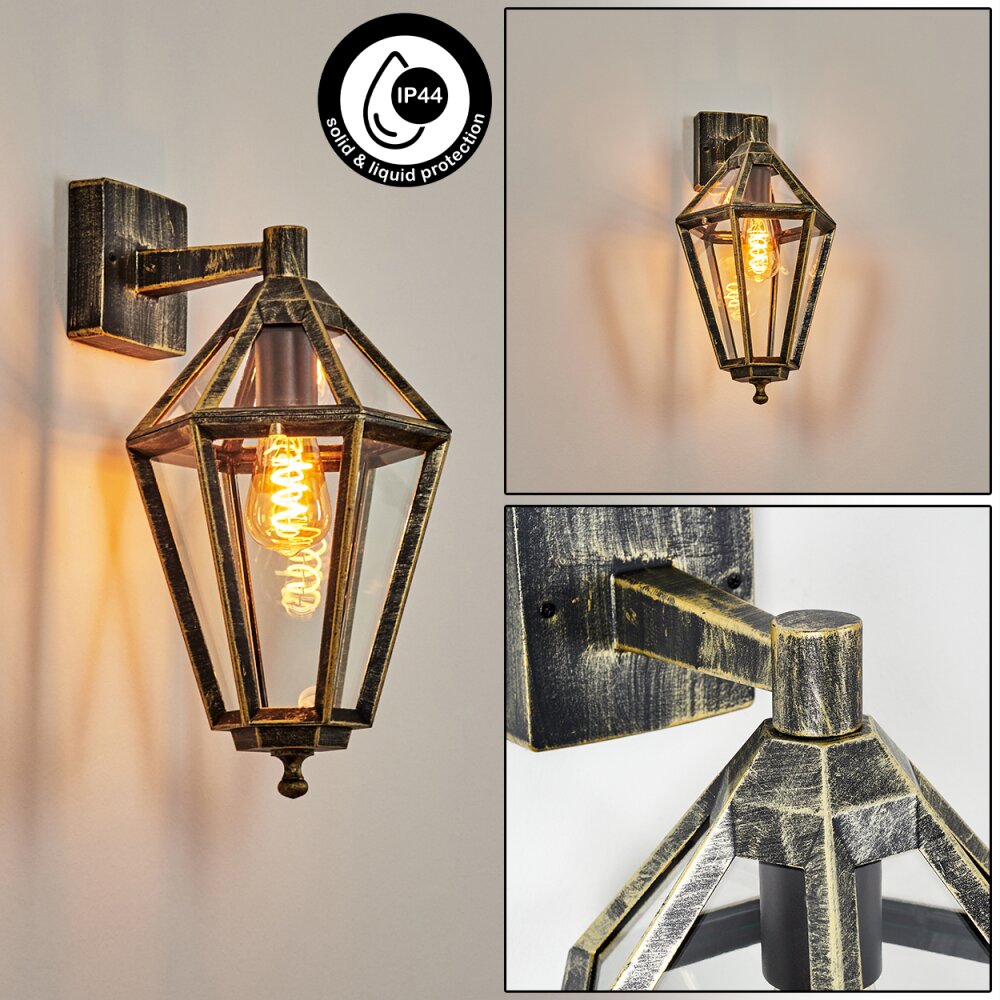 Falfosa Wandlamp voor buiten Goud, Zwart, 1-licht main product photo