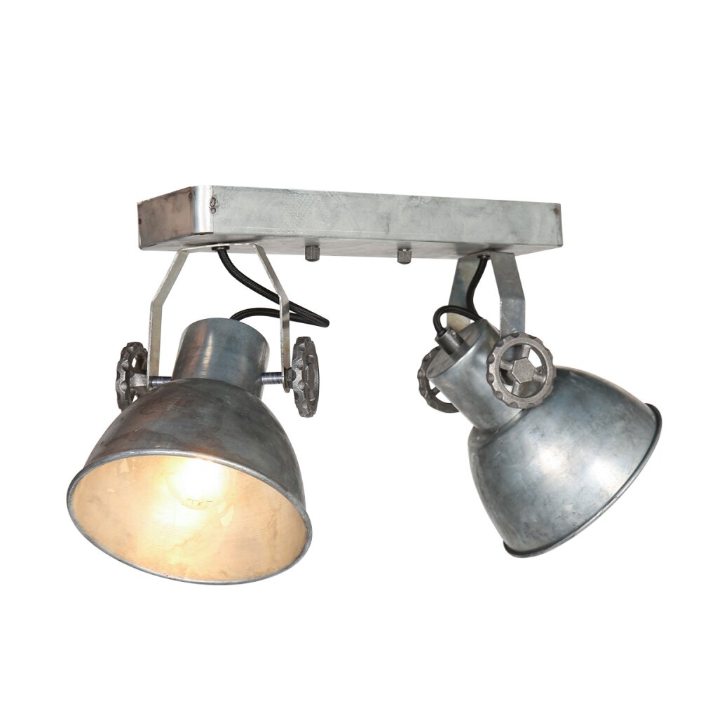 steenhouwer Gearmetal Plafondlamp, Plafondspot Oud zilver, 2-lichts main product photo
