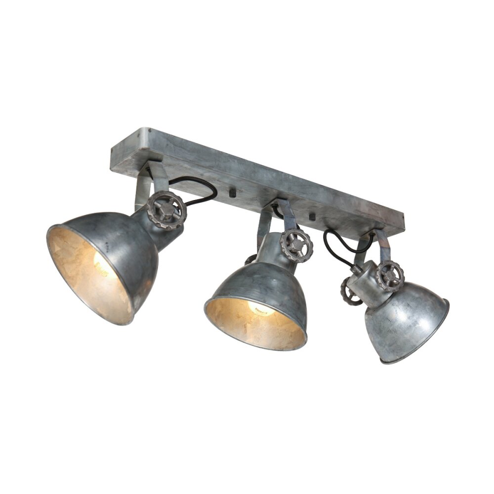 steenhouwer Gearmetal Plafondlamp, Plafondspot Oud zilver, 3-lichts main product photo