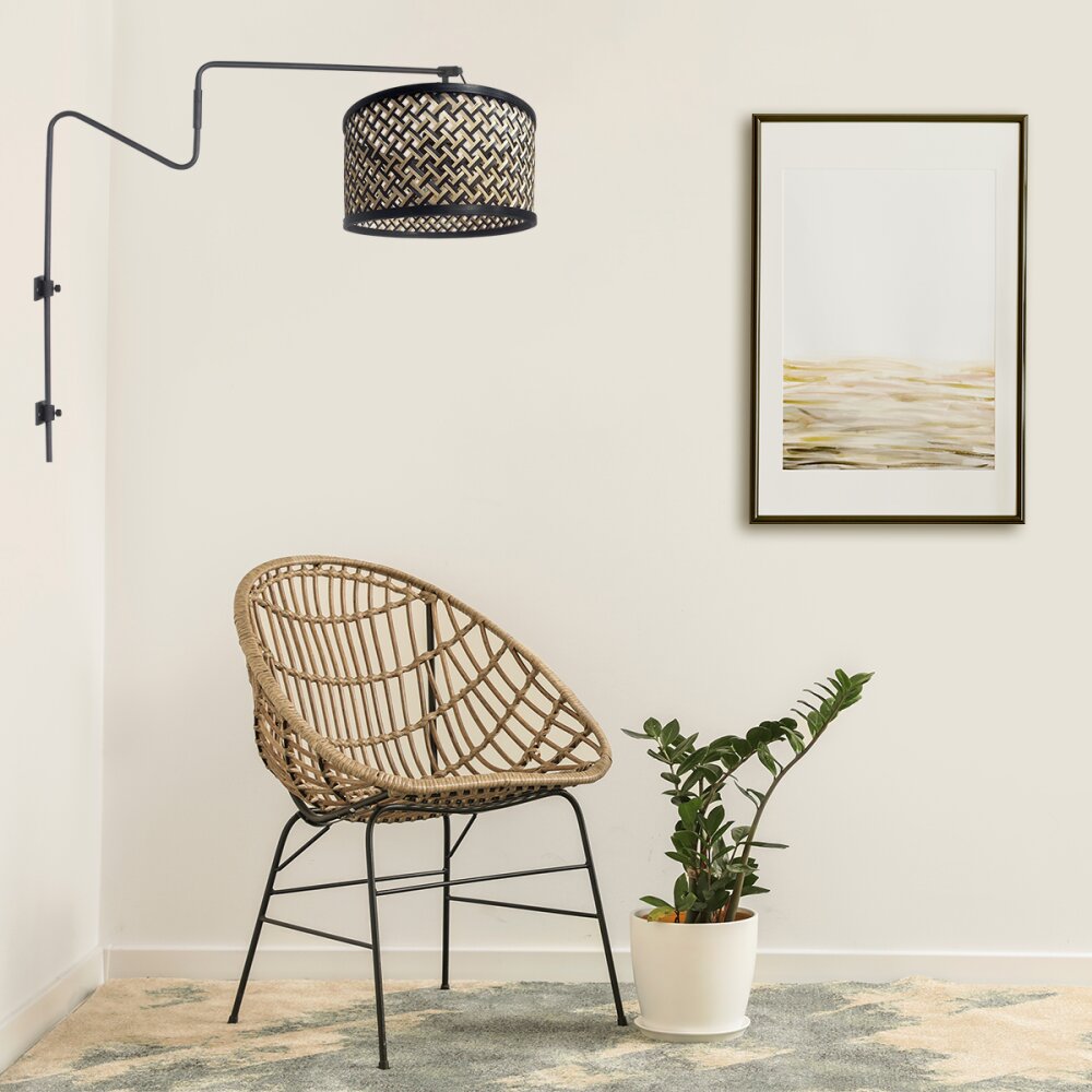 steenhouwer Linstrøm Wandlamp Zwart, 1-licht main product photo