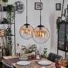 Gastor Hanglamp, Kogellampje Zwart, 2-lichts