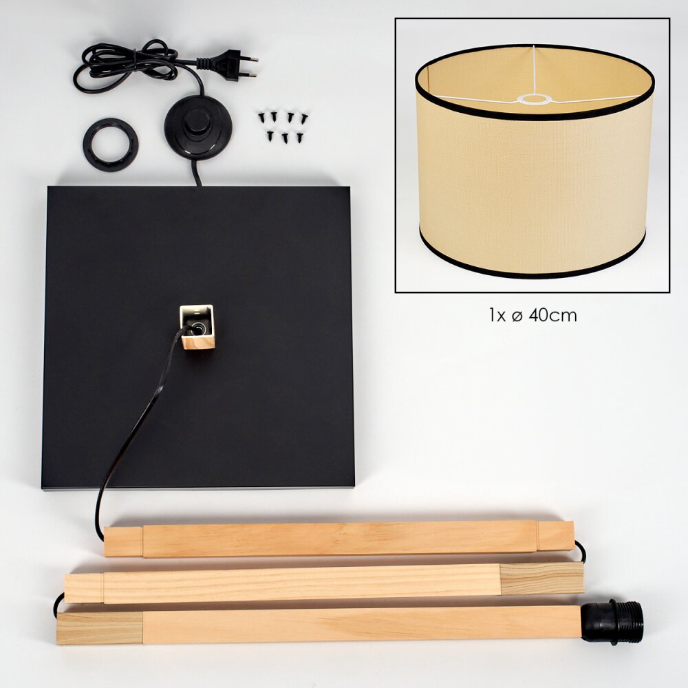 Chellas Staande lamp Natuurlijke kleuren, 1-licht