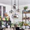 Apedo Hanglamp, Kogellampje, Hanglamp Duidelijk, Rookkleurig, 4-lichts