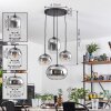 Apedo Hanglamp, Kogellampje, Hanglamp Duidelijk, Rookkleurig, 4-lichts