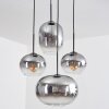 Apedo Hanglamp, Kogellampje, Hanglamp Duidelijk, Rookkleurig, 4-lichts