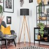 Bassagoda Staande lamp Natuurlijke kleuren, Zwart, 1-licht