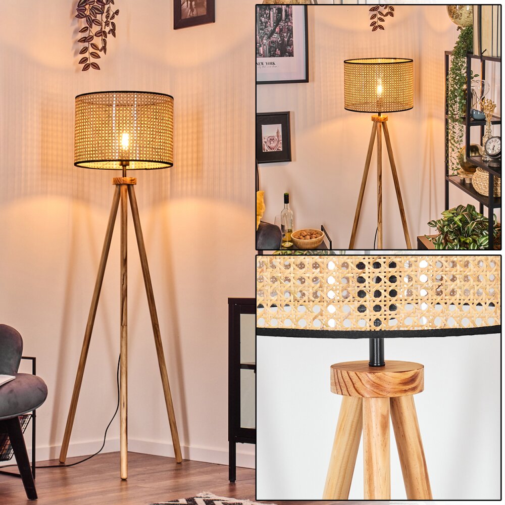 Ramila Staande lamp Natuurlijke kleuren, Zwart, 1-licht main product photo