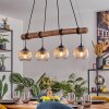 Koyoto Hanglamp, Kogellampje, Hanglamp Natuurlijke kleuren, Zwart, 4-lichts