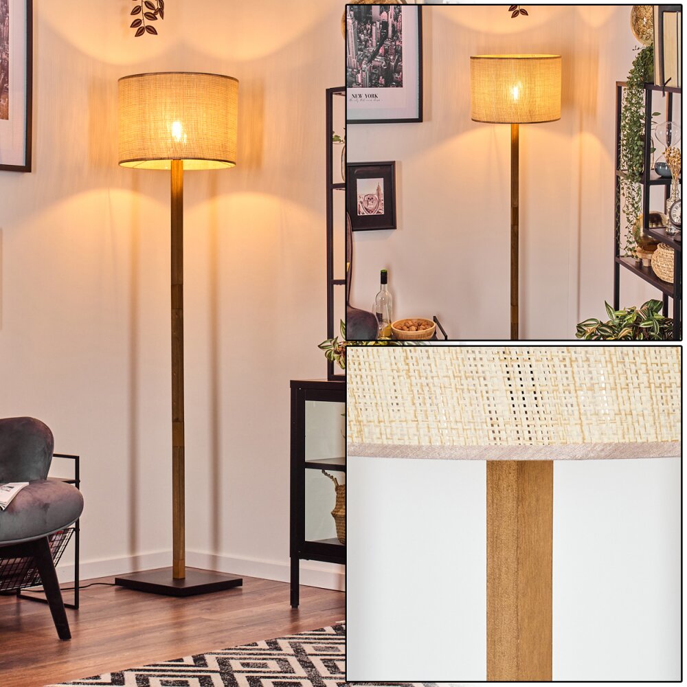 Sabadim Staande lamp Natuurlijke kleuren, Zwart, 1-licht main product photo