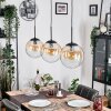Gastor Hanglamp, Kogellampje, Hanglamp Amber, Duidelijk, 3-lichts