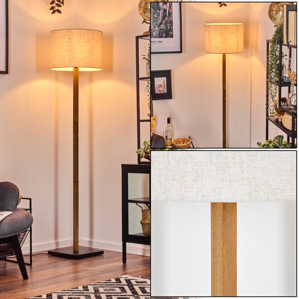 Bassagoda Staande lamp Natuurlijke kleuren, Zwart, 1-licht main product photo