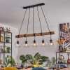 Koyoto Hanglamp, Kogellampje, Hanglamp Natuurlijke kleuren, Zwart, 5-lichts
