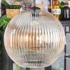 Koyoto Hanglamp, Kogellampje, Hanglamp Amber, Duidelijk, Rookkleurig, 4-lichts