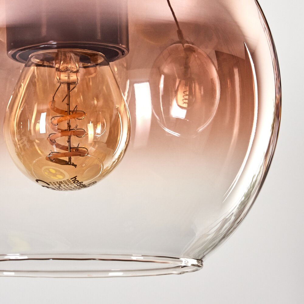 Koyoto Hanglamp, Kogellampje, Hanglamp Natuurlijke kleuren, Zwart, 5-lichts