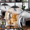 Gastor Hanglamp, Kogellampje, Hanglamp Amber, Rookkleurig, 3-lichts