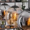 Gastor Hanglamp, Kogellampje, Hanglamp Amber, Rookkleurig, 3-lichts