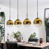 Gastor Hanglamp, Kogellampje, Hanglamp Goud, Duidelijk, 4-lichts