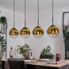 Gastor Hanglamp, Kogellampje, Hanglamp Goud, Duidelijk, 4-lichts