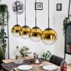 Gastor Hanglamp, Kogellampje, Hanglamp Goud, Duidelijk, 4-lichts