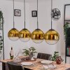 Gastor Hanglamp, Kogellampje, Hanglamp Goud, Duidelijk, 4-lichts