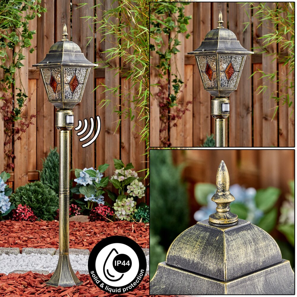 Chatelain Buitenlicht, Pad licht Goud, Zwart, 1-licht, Bewegingsmelder main product photo