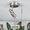 Gropptorp Plafondlamp, Plafondspot Nikkel mat, 1-licht