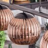 Koyoto Hanglamp, Kogellampje, Hanglamp Koperkleurig, 3-lichts